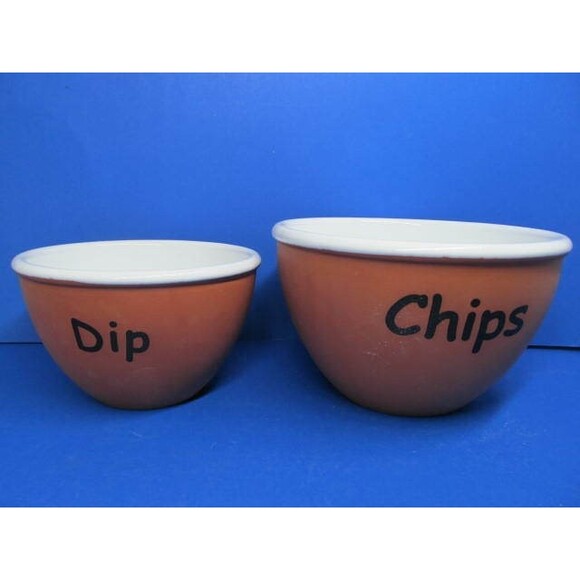 Val Do Sol Portugal Nesting Bowls Set of 2 Chips & Dip - Picture 11 of 12